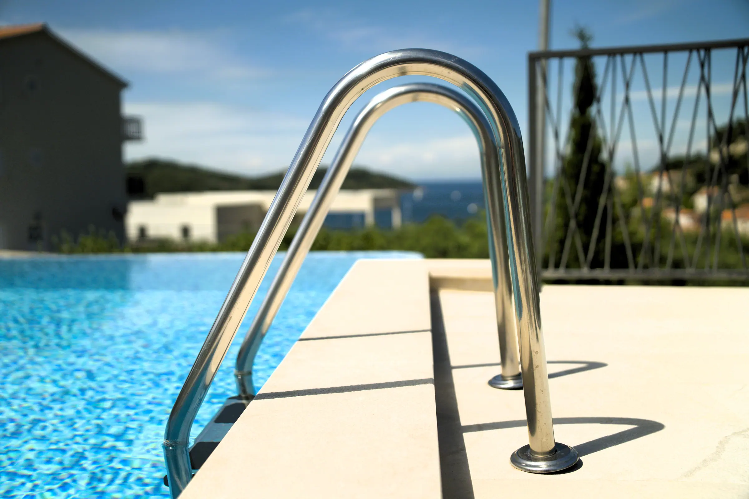 Pool und Ausblick, Blue Villas, Insel Vis