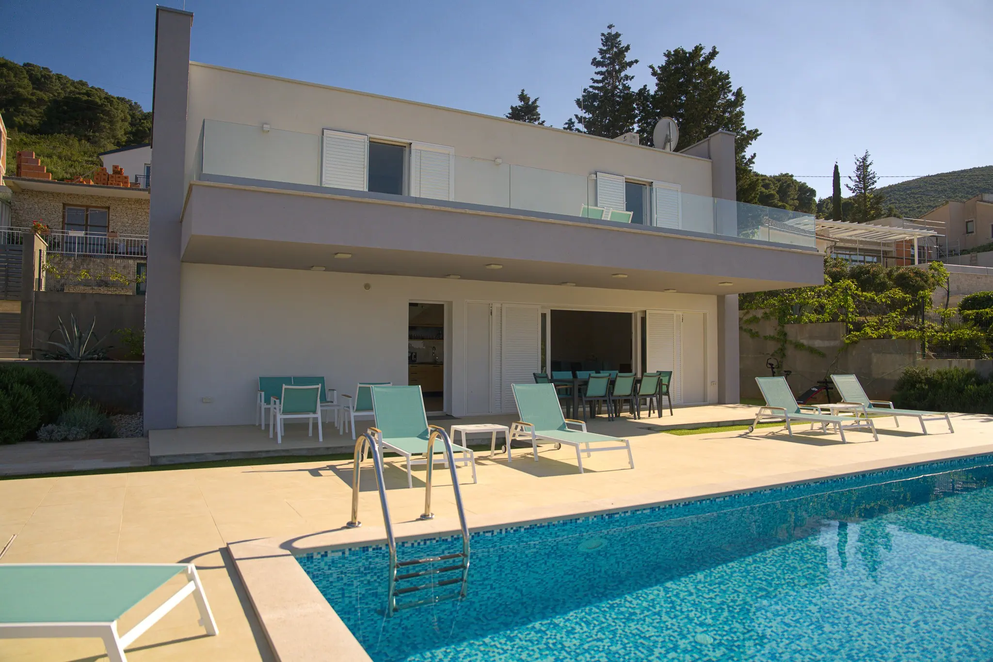 Pool, Villa Sapphire, Blue Villas, Insel Vis