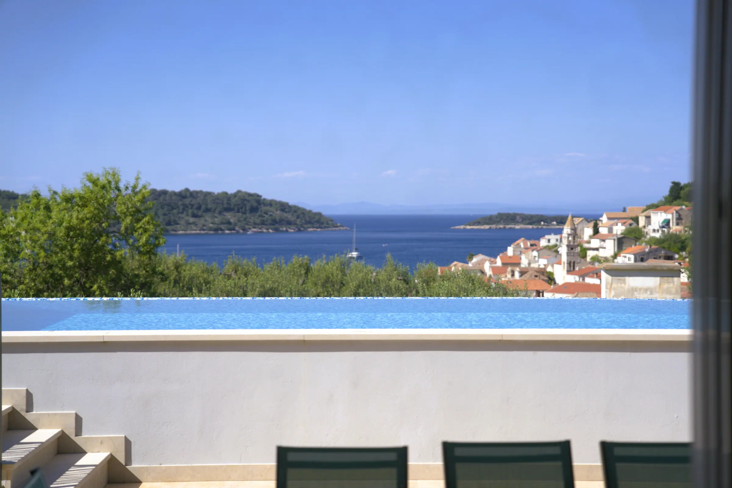 Terrasse, Villa Topaz, Blue Villas, Insel Vis