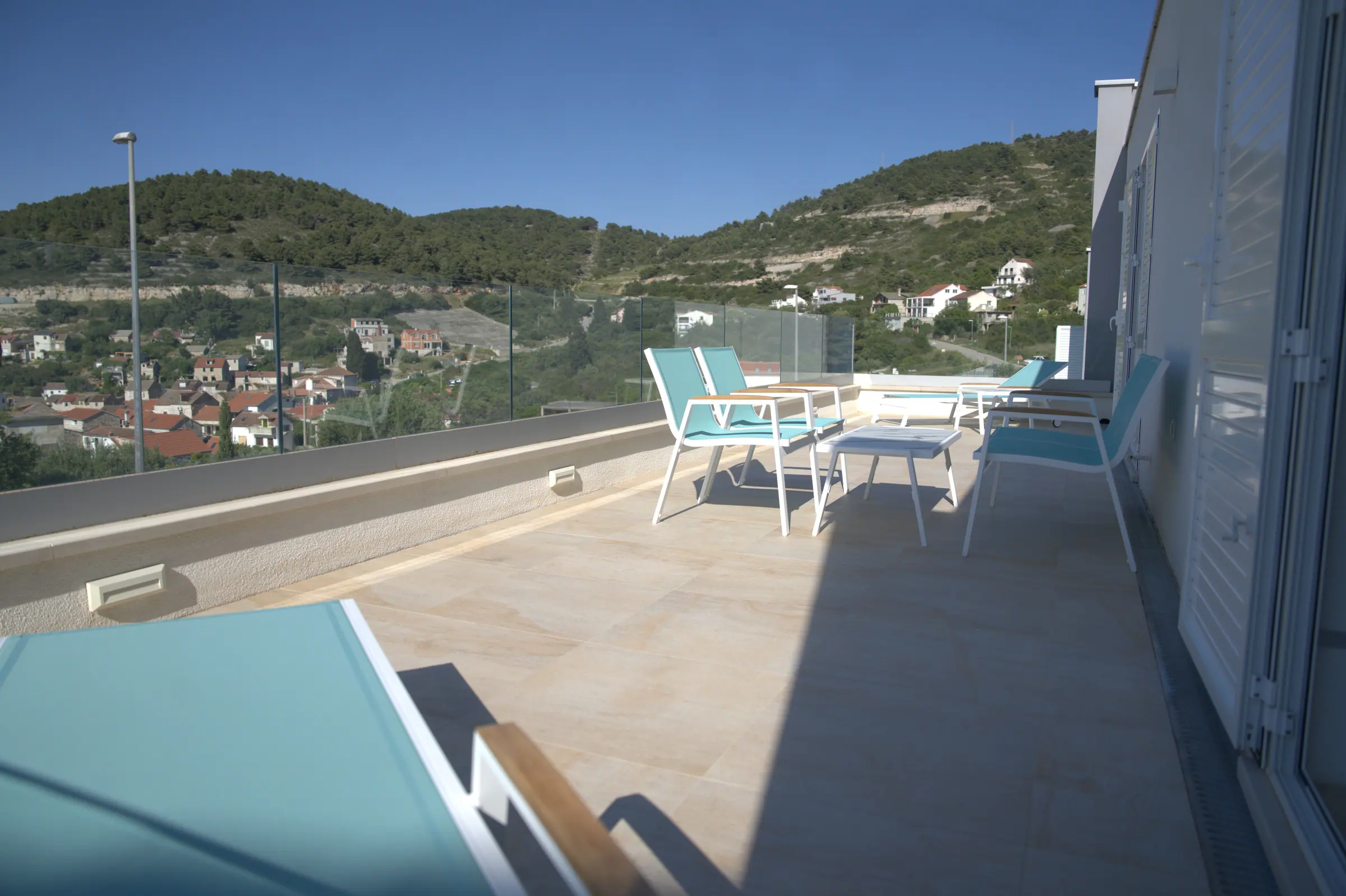 Terrasse, Villa Topaz, Blue Villas, Insel Vis